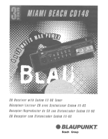 Blaupunkt Miami-Beach-CD-148 - Owners Manual